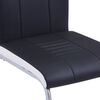 vidaXL Set mobilier de bucătărie, 9 piese, negru, piele ecologică