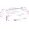 vidaXL Suport de monitor, gri sonoma, 42x24x16 cm, lemn prelucrat