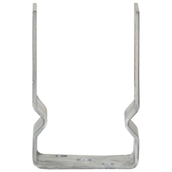 vidaXL Ancore de gard, 12 buc., argintiu, 9x6x15 cm, oțel galvanizat