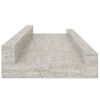 vidaXL Rafturi de perete, 4 buc., gri beton, 40x9x3 cm