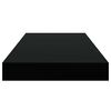 vidaXL Rafturi de perete suspendate, 4 buc., negru, 50x23x3,8 cm, MDF