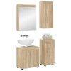 vidaXL Set de mobilier pentru baie TULUM Stejar Sonoma Lemn compozit