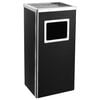 vidaXL Scrumieră coș de gunoi 45 L oțel negru