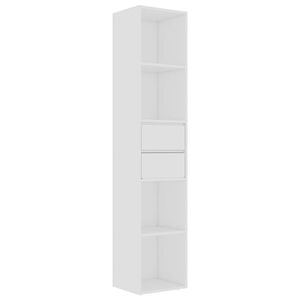 vidaXL Bibliotecă, alb, 36x30x171 cm, lemn prelucrat