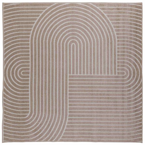 vidaXL Covoare de zonă Pătrat Bej 240 x 240 cm