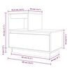 vidaXL Noptiere, 2 buc, maro miere, 60x34x51 cm, lemn masiv de pin