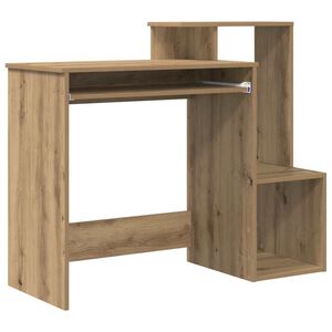 vidaXL Birou Stejar Artizanal 106 x 41 x 88.5 cm Lemn prelucrat