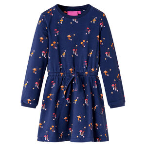 vidaXL Rochie pentru copii, bleumarin, 104
