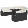 vidaXL Set de canapele pentru grădină 9 buc. Negru Rattan poli