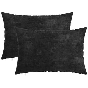 vidaXL Pernă 2 buc. HEERLEN Antracit 30 x 50 cm Țesătură Chenille
