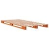vidaXL Pat din paleți, maro ceruit, 90x200 cm, lemn masiv de pin