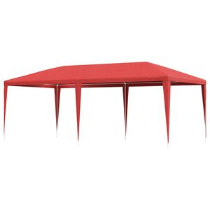 vidaXL Cort pentru Petreceri Roșu 600 x 300 x 255 cm PE și oțel