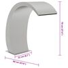 vidaXL F&acirc;nt&acirc;nă de piscină cu LED, 22x60x70 cm, oțel inoxidabil 304