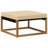 vidaXL Hocker de Exterior Lemn Solid de Acacia natural