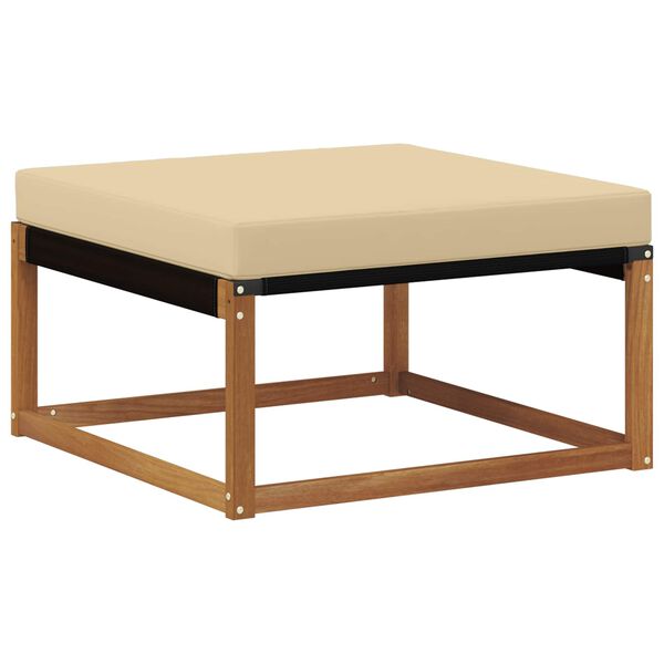 vidaXL Hocker de Exterior Lemn Solid de Acacia natural