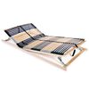 vidaXL Bază de pat cu șipci, 42 șipci, 7 zone, 120 x 200 cm