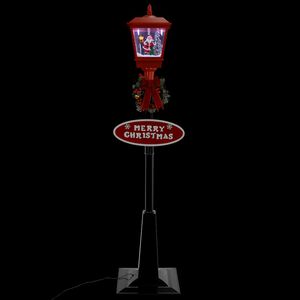 vidaXL Felinar stradal cu moș Crăciun, LED, 180 cm