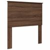 vidaXL Cadru de pat cu headboard Stejar marron și argintiu 75 x 190 cm