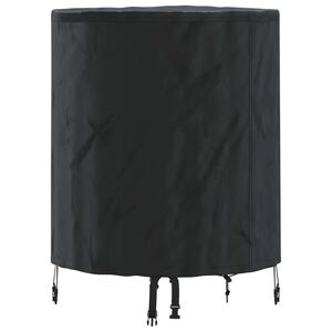vidaXL Copertă pentru masă 62 x 62 x 70 cm țesătură Rotund Negru