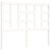 vidaXL Cadru de pat cu tăblie, alb, 120x200 cm, lemn masiv