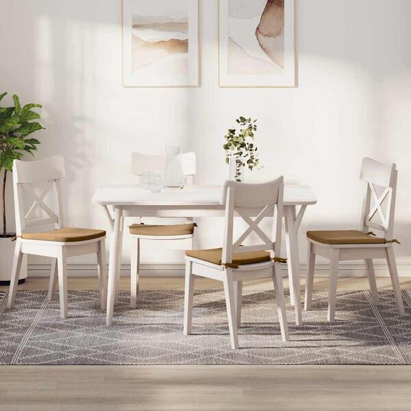 vidaXL Perne de Șezut 4 pcs Maro 40 x 40 x 3 cm Catifea