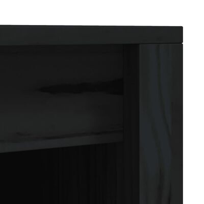 vidaXL Dulapuri de bucătărie de exterior, 3buc., negru, lemn masiv pin