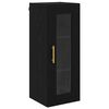 vidaXL Dulap montat pe perete Stejar Negru 34,5 x 34 x 90 cm