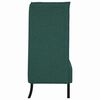 vidaXL Canapea cu spătar &icirc;nalt Verde &icirc;nchis 109 x 56 x 121 cm țesătură