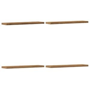 vidaXL Rafturi de perete, 4 buc., stejar artizanal, 40x10x1,5 cm, lemn