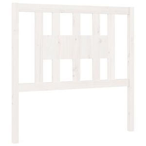 vidaXL Tăblie de pat, alb, 96x4x100 cm, lemn masiv de pin