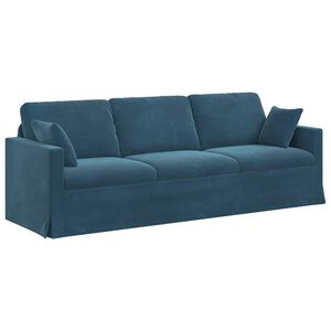 vidaXL Canapea albastru 228 x 78 x 80 cm Catifea