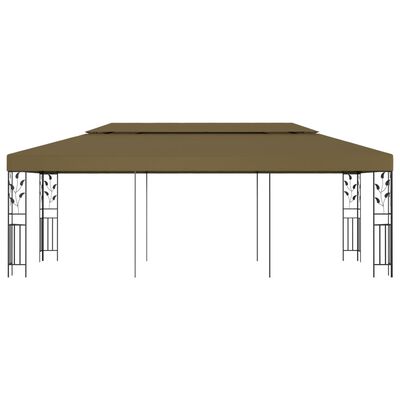vidaXL Pavilion, gri taupe, 6 x 3 m, 180 g/m²