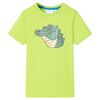 vidaXL Tricou pentru copii, lime, 116