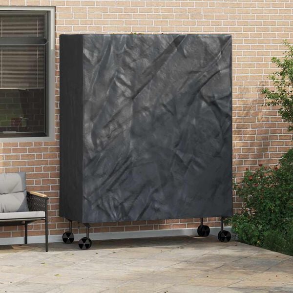 vidaXL Husă pentru masă de ping pong Negru 165 x 70 x 185 cm țesătură