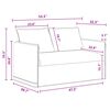 vidaXL Set de canapea 2 pcs Gri &icirc;nchis 136 x 82 x 85 cm Țesătură