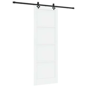 vidaXL Ușă glisantă ORKDAL Alb 83 x 232 cm Lemn masiv de pin