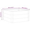 vidaXL Strat înălțat de grădină, gri, 100 x 100 x 54 cm, WPC