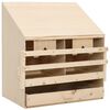 vidaXL Cuibar găini cu 2 compartimente, 63x40x65 cm, lemn masiv pin