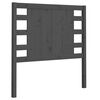 vidaXL Tăblie de pat, gri, 106x4x100 cm, lemn masiv de pin