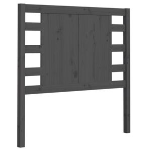 vidaXL Tăblie de pat, gri, 106x4x100 cm, lemn masiv de pin