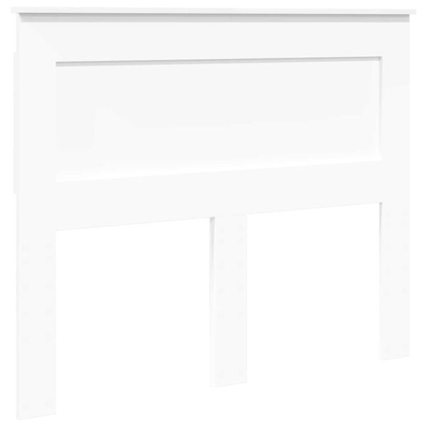 vidaXL Tăblie cap cu headboard Alb 135 cm Lemn compozit