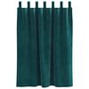 vidaXL Perdele opace 2 pcs Verde &icirc;nchis 140 x 140 cm Catifea