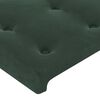vidaXL Tăblie pat cu aripioare verde &icirc;nchis 103x16x118/128 cm catifea