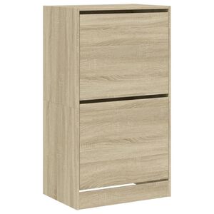vidaXL Pantofar cu 2 sertare rabatabile, stejar sonoma, 60x42x108 cm