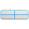 vidaXL Saltea gimnastică gonflabilă cu pompă albastru 500x100x20cm PVC