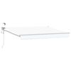 vidaXL Cort electric retractabil Alb 3,5 x 2 m