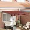 vidaXL Cortina Retractabilă Manual portocaliu și maro 300 x 250 cm