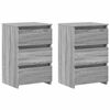 vidaXL Noptiere, 2 buc., gri sonoma, 40x35x62,5 cm, lemn prelucrat