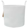 vidaXL Coș de depozitare, alb, &Oslash;40x35 cm, bumbac