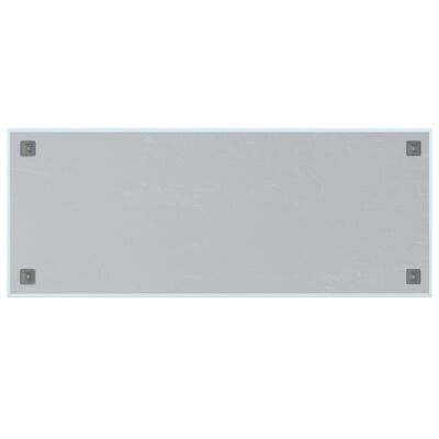 vidaXL Tablă magnetică de perete, alb, 100x40 cm, sticlă securizată